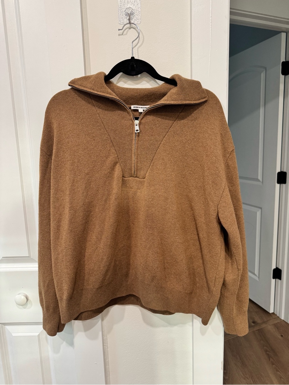 Brooklyn Industries Brown Zip-Front Men's Sweater